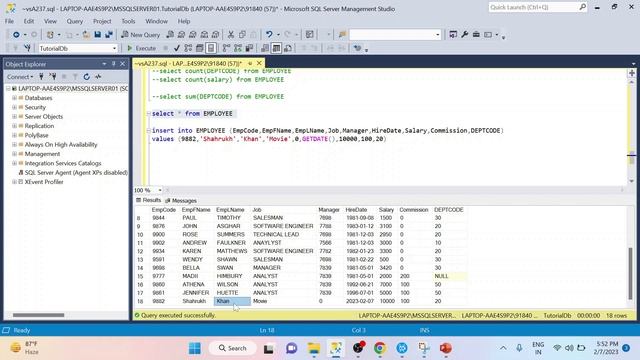 9. SQL Insert Statement | Hindi Tutorial | Gliese Technologies смотреть онлайн