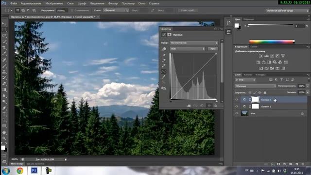 Корректировка средних тонов в фотошоп смотреть онлайн