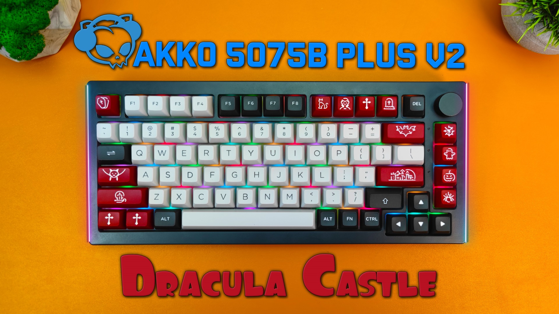 ТОПОВАЯ Беспроводная 75% Механическая КЛАВИАТУРА - Akko 5075B Plus V2 Dracula Castle ! смотреть онлайн