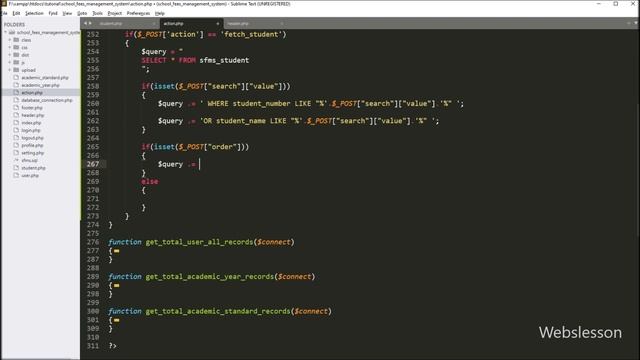 School Fees Management System in PHP & MySQL - Load Student Data in jQuery DataTables - 17 смотреть онлайн