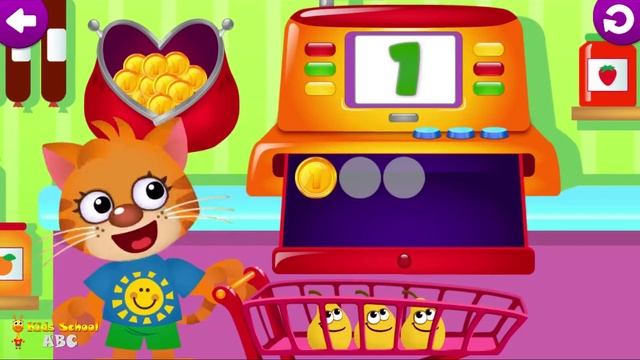Learn to Count Part-4 Funny Food 3! - Kids Number Games for Toddlers #Kids School ABC смотреть онлайн