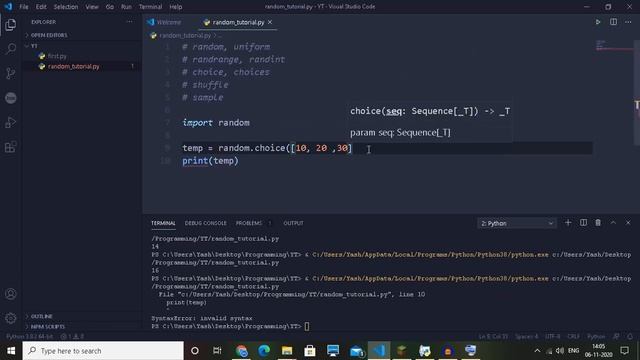 Random Module | Python смотреть онлайн