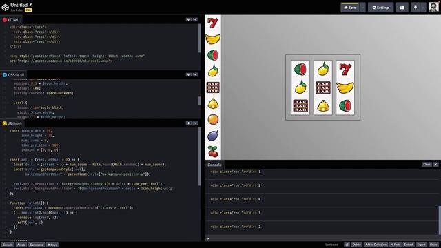 How to make a slot-machine with HTML, CSS and Javascript (sources included!) смотреть онлайн