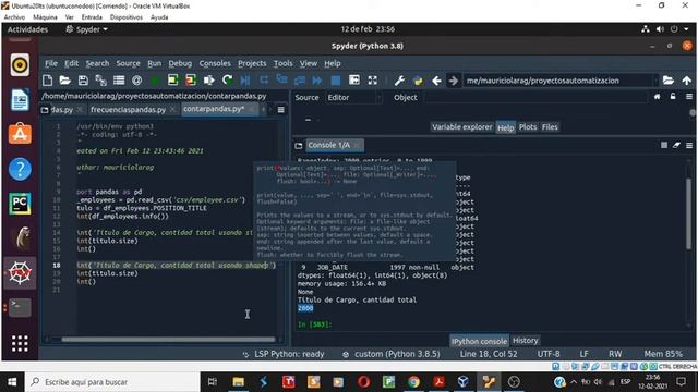 10.- Tips Python-Pandas: ¿Cómo contar elementos de Serie: .shape, .size, len() y count() DataFrame? смотреть онлайн
