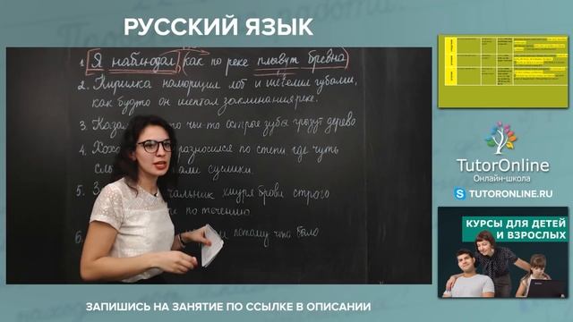 Русский язык | Виды придаточных предложений смотреть онлайн