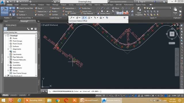 6 AutoCAD Civil 3D in Urdu Draw Coordinates on Road Alignment Export Excel смотреть онлайн
