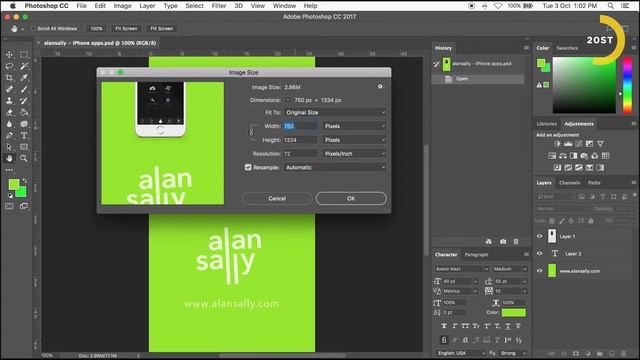 Resize images in Photoshop | Adobe Photoshop Tutorial #1 смотреть онлайн