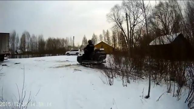 Снегоход Ермак по первому снегу смотреть онлайн