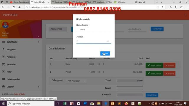 POINT OF SALE NEW VERSION.. PHP MYSQLI BOOTSTRAP смотреть онлайн