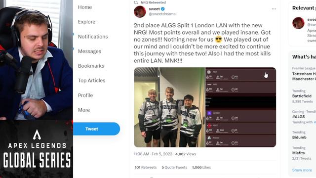 Hal LEADS TSM To ALGS Split 1 CHAMPIONS!! 100T in Danger of ROSTER CHANGE смотреть онлайн