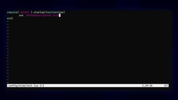 Managing Neovim plugins with Packer