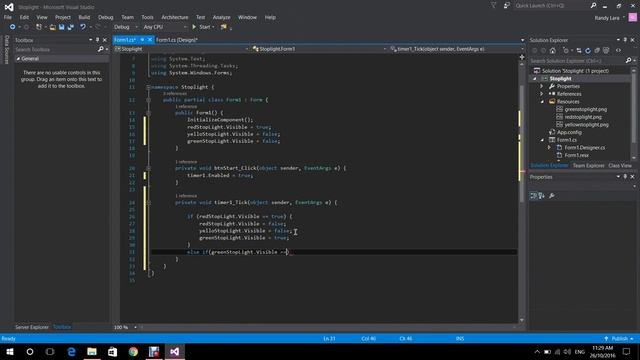 Car & traffic light animation tutorial with C# in Visual Studio смотреть онлайн
