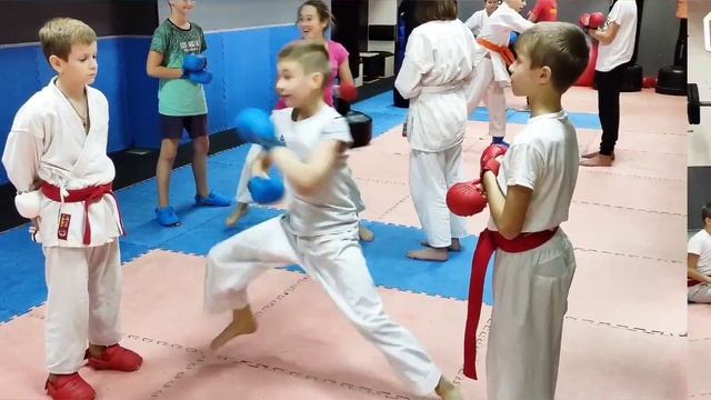 Интересные упражнения в каратэ / Many interesting karate trainings. смотреть онлайн