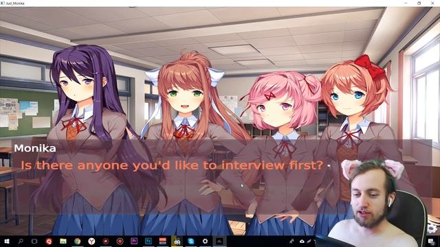 НОВЫЙ ГЛАВНЫЙ ГЕРОЙ ► СТРАШНЫЙ ХОРРОР МОД ► Just Monika Прохождение #1 ► Doki Doki Пасхалки