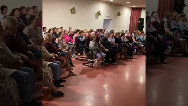 фрагмент с встречи отдыхающих санатория"Борисовский" "Что стоишь, качаясь, тонкая рябина" смотреть онлайн