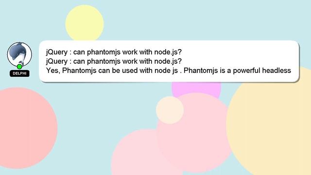 jQuery : can phantomjs work with node.js? смотреть онлайн
