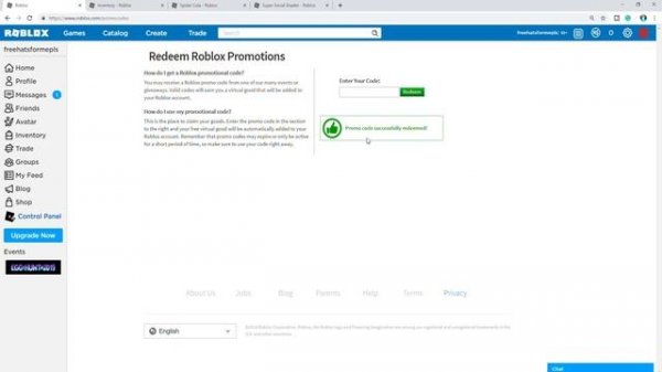 ALL ROBLOX PROMO CODES! *FREE HATS*