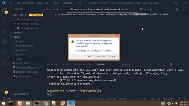 Build release version of cordova app and sign your apk смотреть онлайн