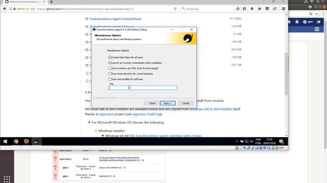15. Instalando agente do Fusion Inventory no Windows смотреть онлайн