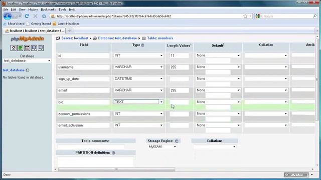 PHP MySQL Tutorial Create a Database and Table in phpMyAdmin HD смотреть онлайн