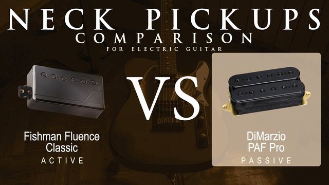 Fishman FLUENCE CLASSIC vs DiMarzio PAF PRO - Neck Guitar Pickup Comparison Tone Demo смотреть онлайн