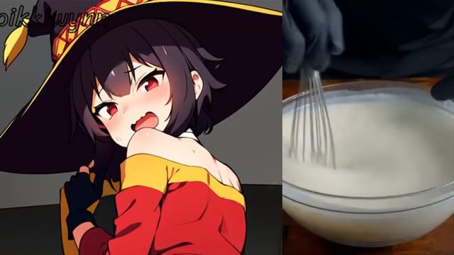 Megumin Cheese Slap Meme смотреть онлайн