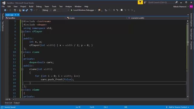 C++ Tutorial 24 - Simple Cross the road game [ Part 1 ] + Deque STL library смотреть онлайн