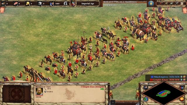 140 GENGHIS KHAN vs ALL HEROES AT ONCE | AoE II: Definitive Edition смотреть онлайн