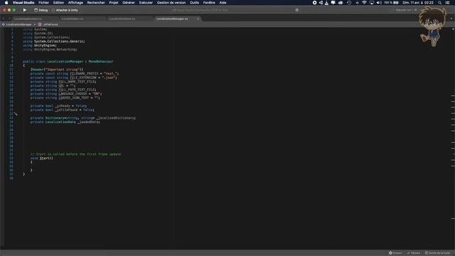 How to add multilanguage to your game with JSON file on Unity Part III/IX - Setup variable смотреть онлайн