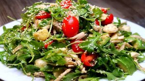 Очень вкусный салат с рукколой ? и сыром Моцарелла ? Новогоднее МЕНЮ 2022.mp4