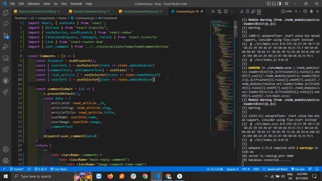 MERN STACK Multi Author Blog user comment insert React | Node | Express | mongodb | javascript #10 смотреть онлайн