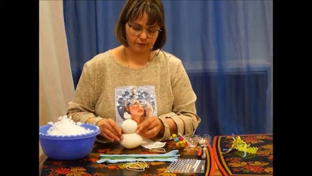 мастер-класс "Веселый снеговик" смотреть онлайн