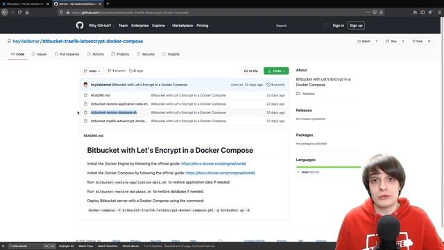 Установка Bitbucket с Docker Compose - Вальдемарыч смотреть онлайн