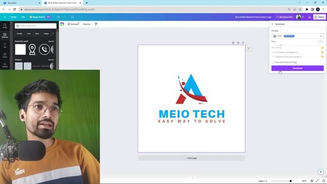 How to make logo for youtube channel | mobile me logo kaise banaye | #meiotech #canva смотреть онлайн