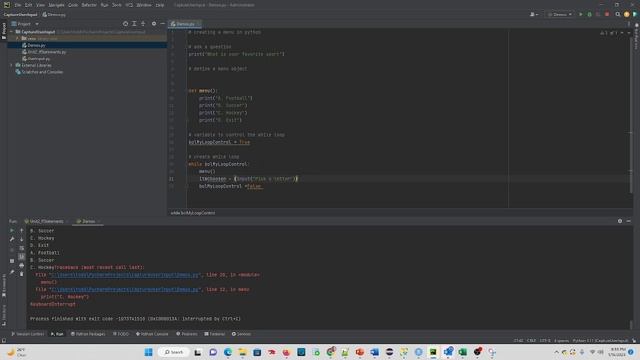 Python Tutorial 6: How to create a menu смотреть онлайн