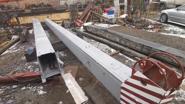 Основание стрелы КС-3575А.63.500 + Секция стрелы верхняя КС-3575.63.600 автокрана Дрогобыч КС-3575А смотреть онлайн