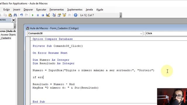 ACCESS MACROS: tratar erros no VBA (err, on error, resume next) смотреть онлайн