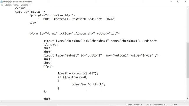 04 - PHP - PostBack - Redirect смотреть онлайн
