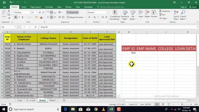 Excel: Vlookup and Hlookup Functions | Telugu Video Tutorial By Learn Computer Telugu Channel смотреть онлайн
