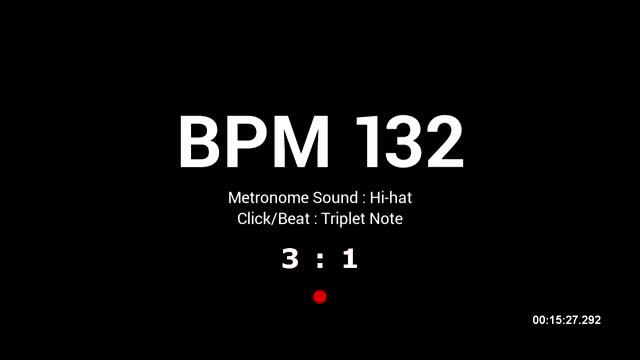 Metronome BPM 132 / Hi-hat / Triplet смотреть онлайн
