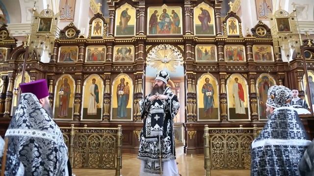 Проповедь архиепископа Антония после Литургии Преждеосвященных Даров (среда первой седмицы) смотреть онлайн