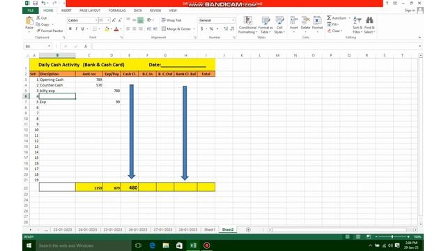 How to create Day Book Report in Excel in urdu step by step automatically || Cash card and Bank cas смотреть онлайн