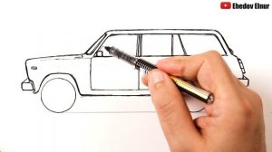 Как нарисовать ВАЗ 2104