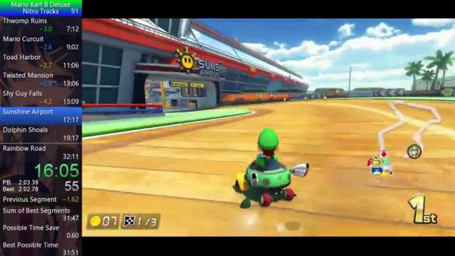 Mario Kart 8 Deluxe Nitro Cups 200cc No Items in 32:03 (PB in 6/29/19) смотреть онлайн