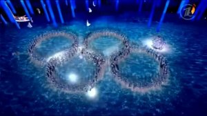 Олимпиада в Сочи 2014. Закрытие. Не раскрылось кольцо в хороводе :)