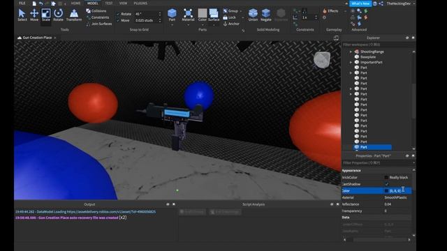 How to Model a Gun In Roblox Studio (Roblox tutorial) смотреть онлайн