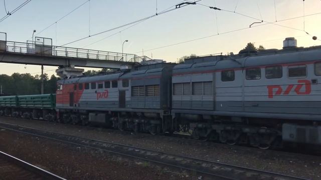 2ТЭ10У с нормальным дизелем, Бекасово-1 смотреть онлайн