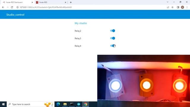 Node red with esp8266 to control LED. смотреть онлайн
