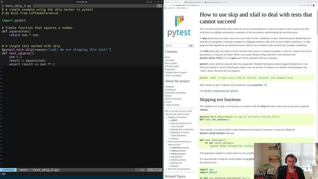 pytest Basics: Skipping Tests смотреть онлайн