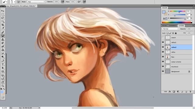 Character Concept Art - Time-Lapse Digital Painting смотреть онлайн